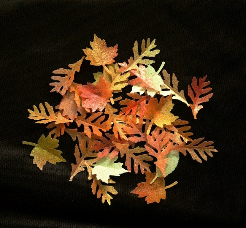 It is a photo of Lively Small Fall Leaves It is a graphic of Lively Small Fall Leaves