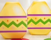 Easter Egg Favor Box - Yellow : DIY Printable Easter Gift PDF - Instant Download Il_170x135