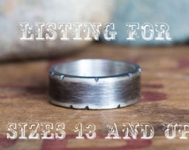 large size wedding ring