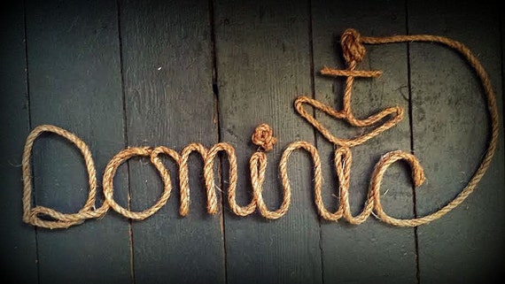 Rope Word with Anchor