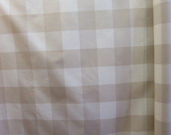 BUFFALO CHECK in linen designer,drapery/bedding/upholstery fabric