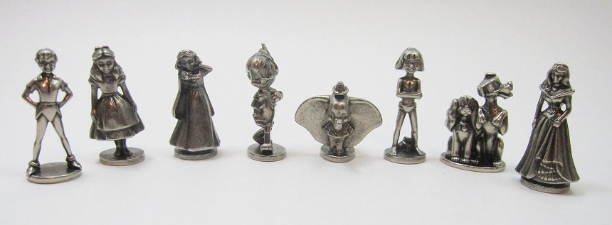 alice in wonderland pewter figurines