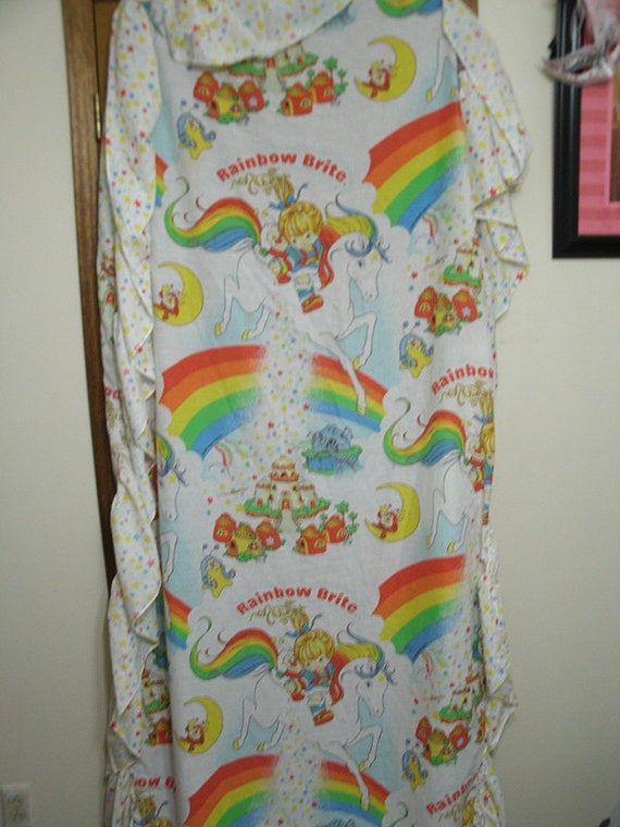 Vintage 1983 Rainbow Brite Comforter Twin by VanitiesandVintage