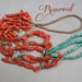 RESERVED: Old Navajo Coral Branch Nuggets & Turquoise Jaclas Necklace Vintage