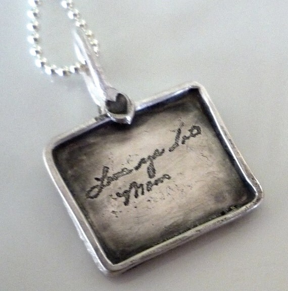 gifts personal handwriting Personalized Necklace Handwriting similar Jewelry to Items