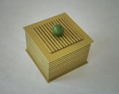 Green Stripe Handmade Box