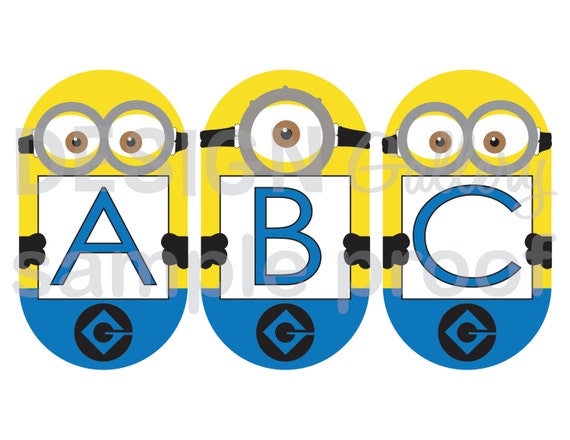 Birthday Banner Complete Alphabet & Numbers ABC by DesignGallery