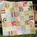 Gypsy Baby Quilt Girl Blanket Modern Patchwork Crib Cot Nursery Bedding Marron Mauve Tan Brown Floral Traditional Amy Butler Fabrics