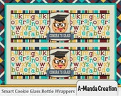 Smart Cookie Graduation Printable Glass Bottle Wrappers Il_170x135