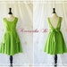 A Party V Backless Lime Green Dress Baby Lime Green Party Dress Backless Dresses Cocktail Prom Dresses Bridesmaid Dress Custom Made