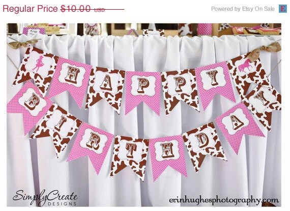 SALE Cowgirl BANNER DIGITAL File 8.5 x 11 Jpeg Files Personalized Diy Il_570xn