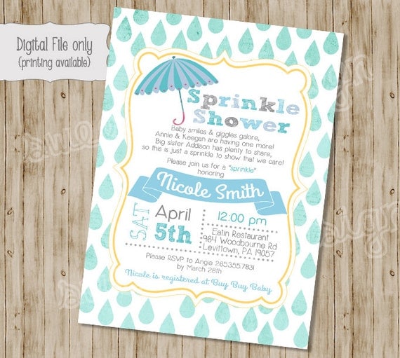 Baby Boy Sprinkle Invitation Wording 2