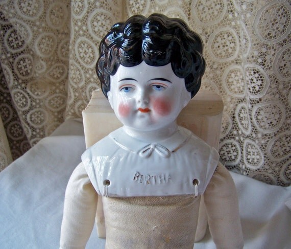 Antique Porcelain Doll Bertha Pet Name Series Late 1800s