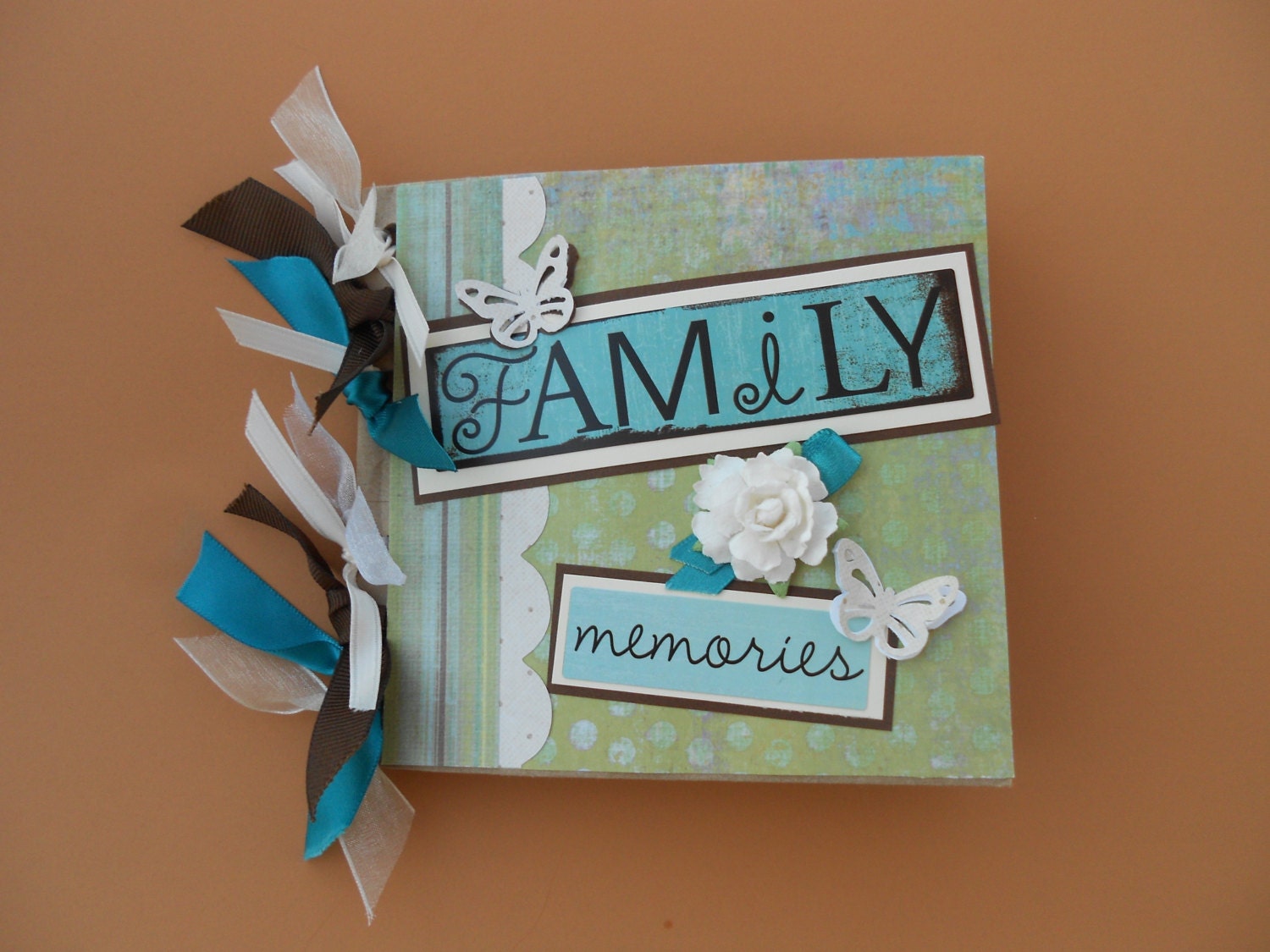 Family memories scrapbook album pre made by PreciousPagesBySusan