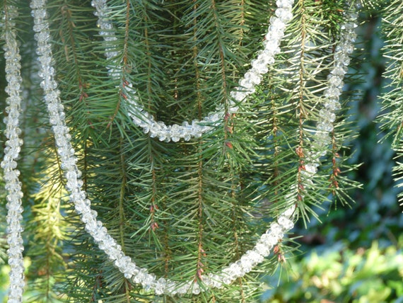 faceted snowflake icicle garland christmas tree wedding faceted snowflake icicle garland christmas tree wedding