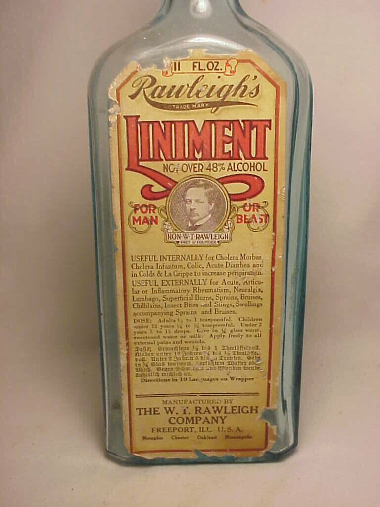 c1920s Rawleigh's Liniment for Man or Beast Freeport