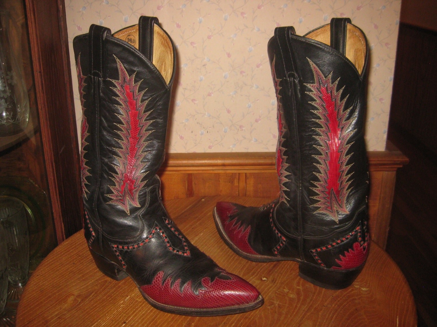 tony lama black lizard