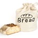 BREAD BAG: Handmade reusable eco friendly hemp organic cotton fabric storage solution. Bread bin. Kitchen organiser. Kitchen storage.