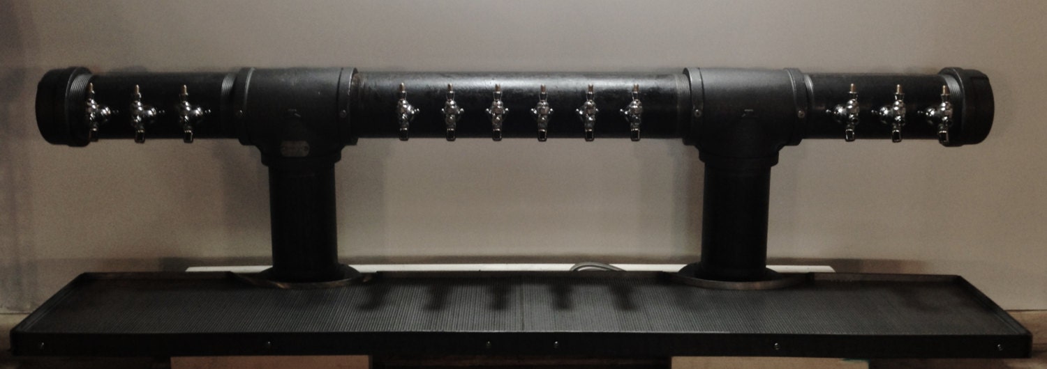 Large Custom Drip Tray for Beer Towers in double T style