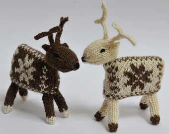 Knitted Reindeer Knitting Pattern