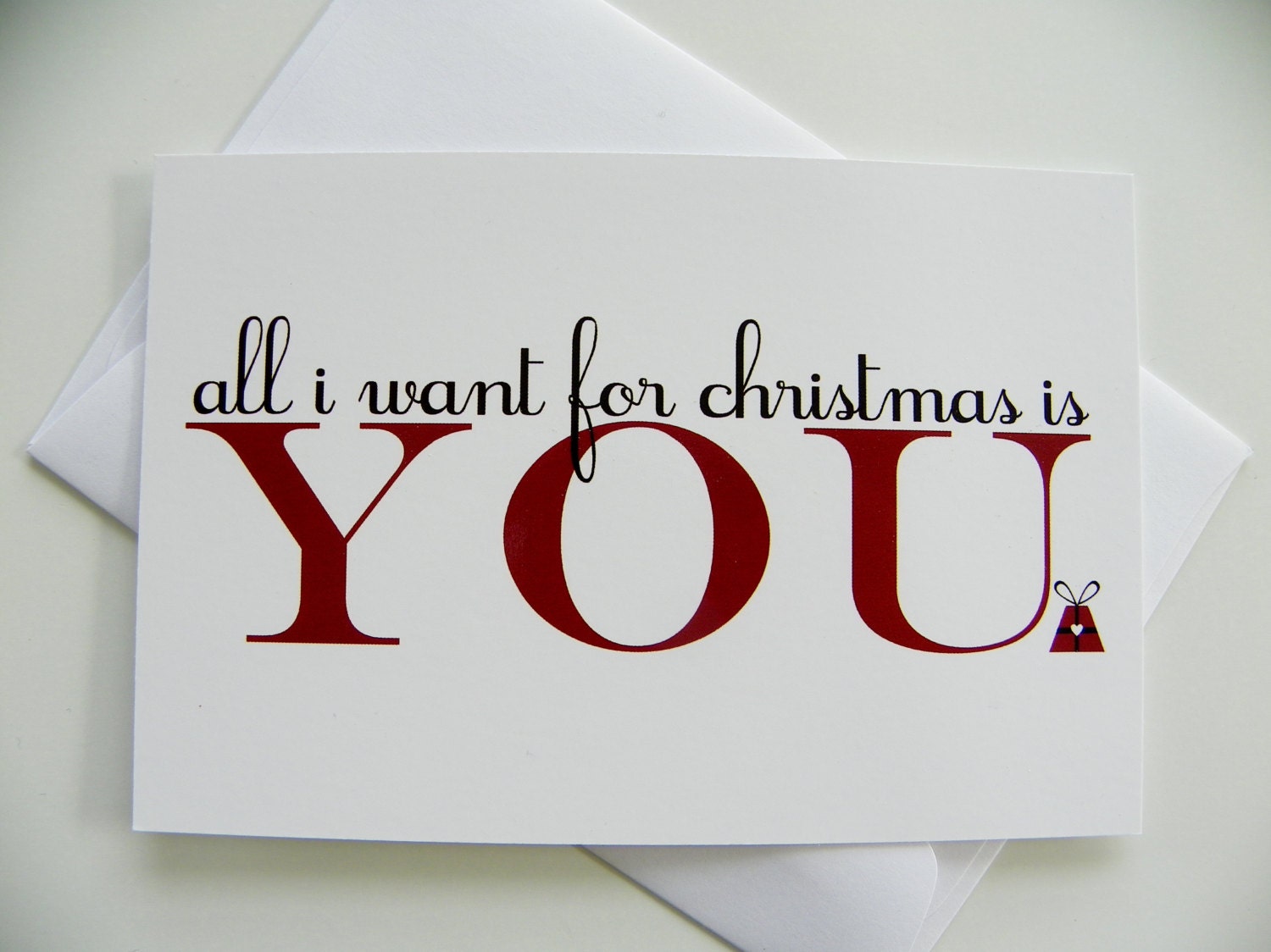 Romantic Christmas Card Free Printable
