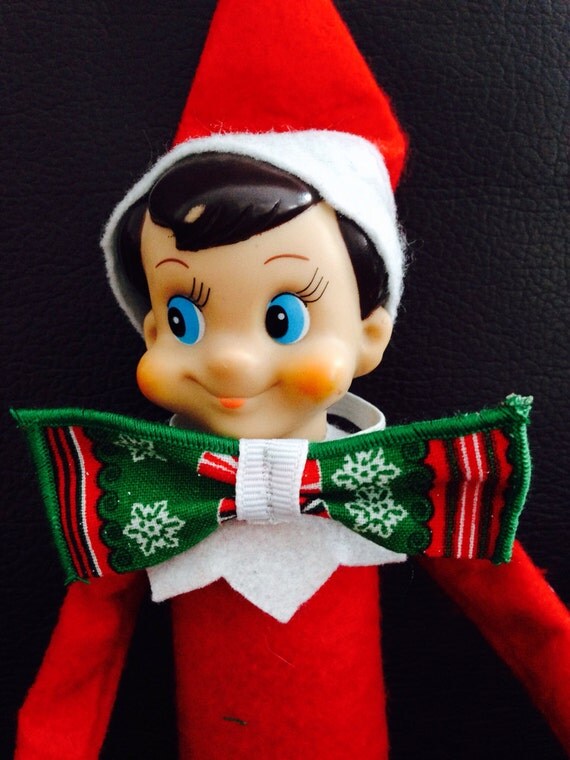 Elf on the Shelf Bow Tie Accessories by SnuzzlesnMore on Etsy