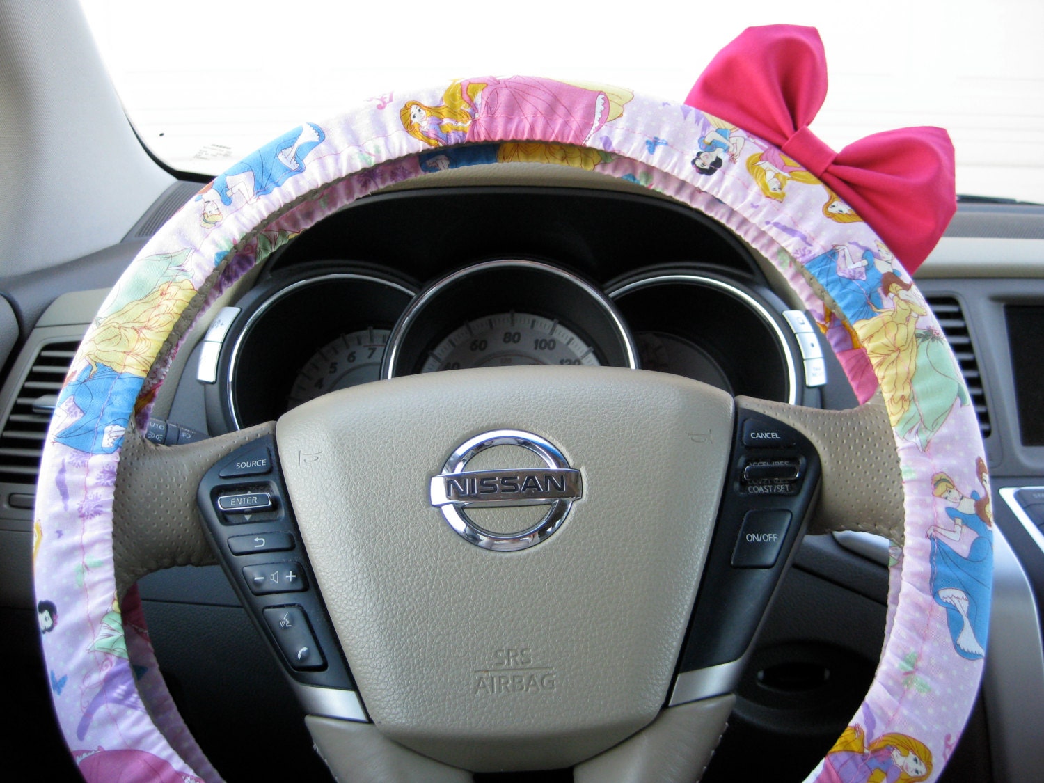 Steering Wheel Cover Bow Disney Princess Inspired by