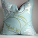 CLEARANCE - Indoor/Outdoor -18X18 Pillow Cover In Aqua Same Fabric on Both Sides
