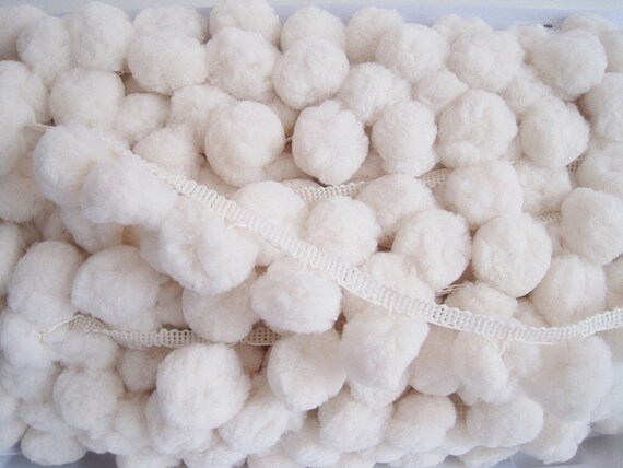 pom trim pom jumbo cm), Jumbo Pom Pom Large 3.5 Pom size Extra Trim (pom Cream Pom Trim