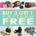 Buy 3 PATTERNS Get 1 FREE: Permission To Sell Finished Items