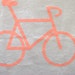 Quilt Tangerine/Orange Bicycle Modern Child Quilt