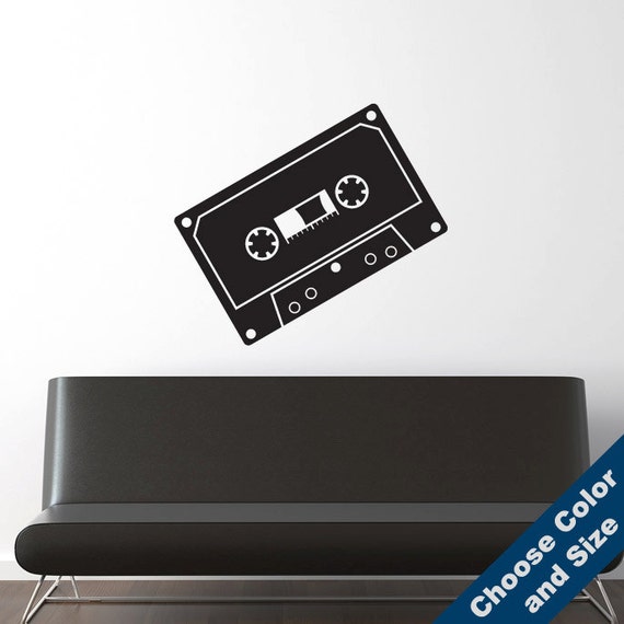 Retro Cassette Tape And Vinyl Stickers