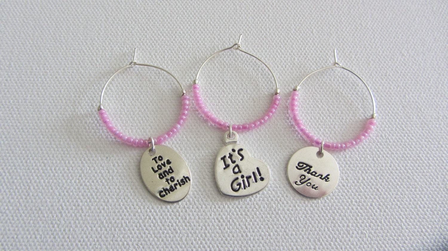 Baby Shower 12 ct Wine Charm Party Favor It\u002639;s by PleasantPresents