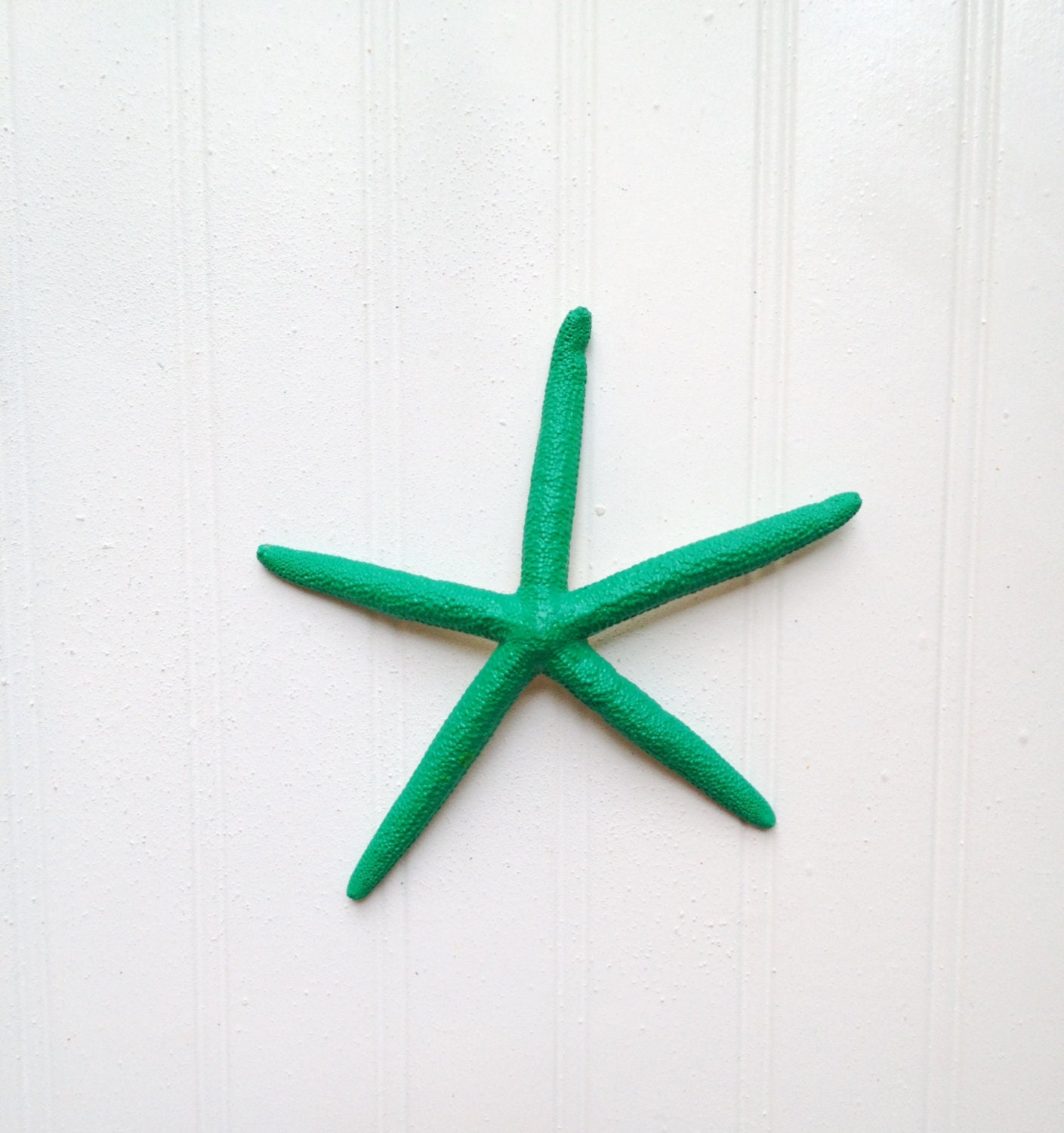 Emerald starfish 6" beach nautical fall decor wreath wall nursery wedding green bath tropical mermaid peacock