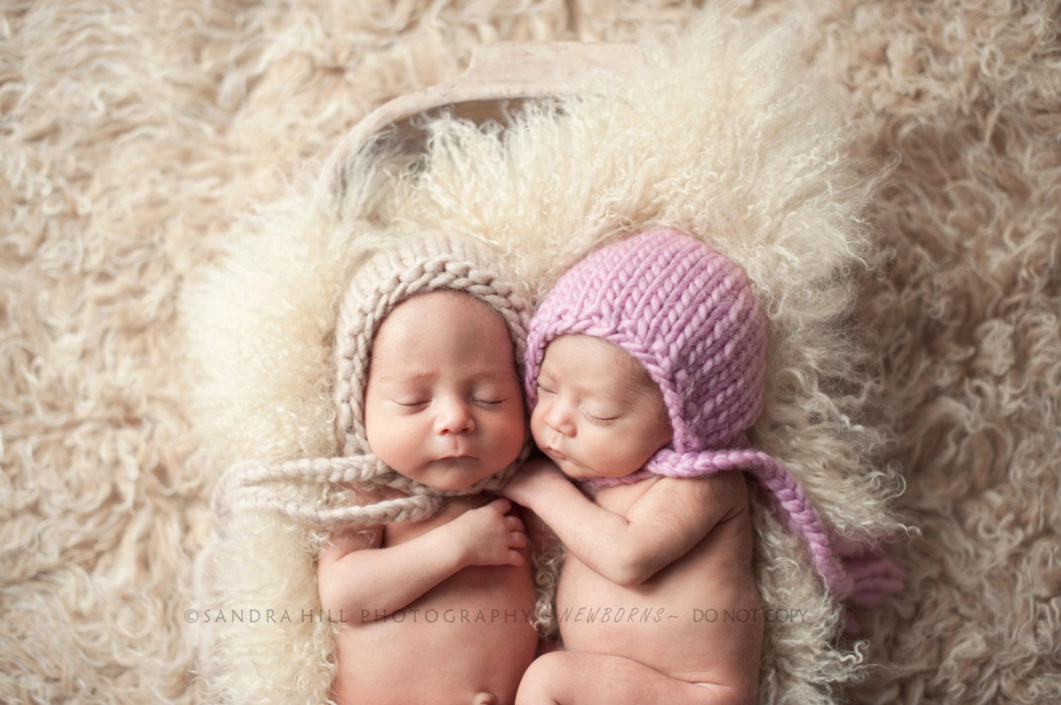 PDF Knit Pattern newborn photography prop chunky braid