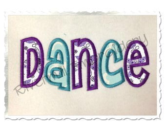 Dance Applique Machine Embroidery Design - 4 Sizes