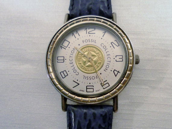 Vintage Late 1980s Fossil Collection Watch, Overseas Products ...