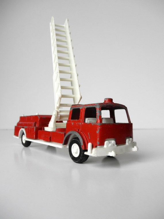 Items similar to Vintage Tootsie Toy Fire Engine 70s Diecast Car Kitsch