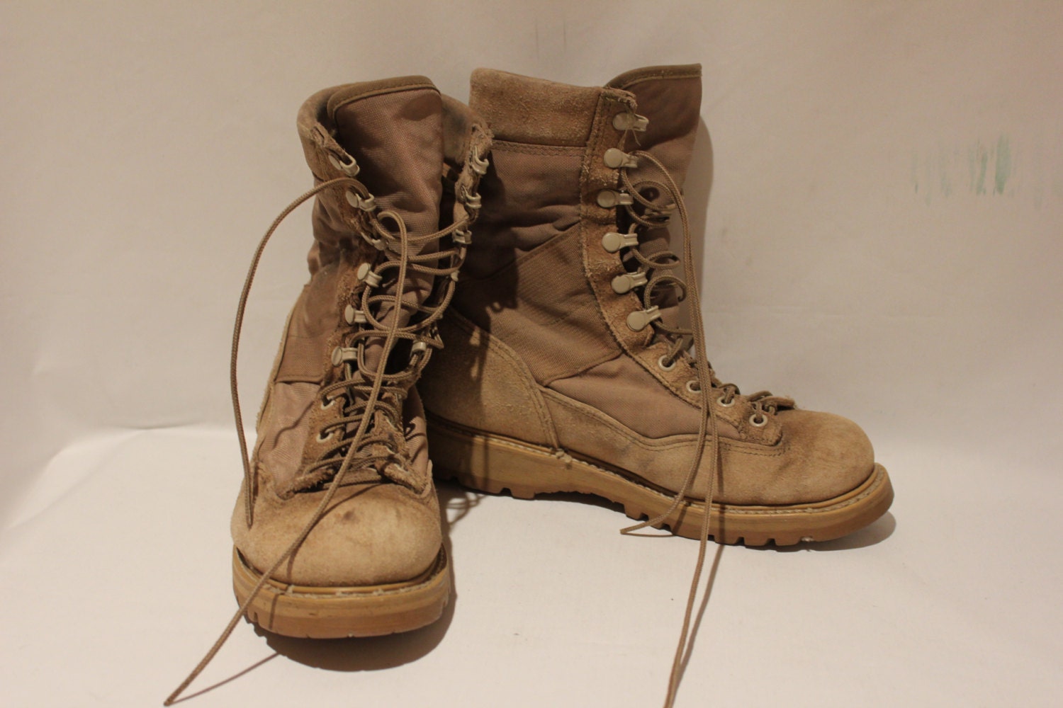 Authentic Military Issue Tan Combat Boots by suppliesofallkinds