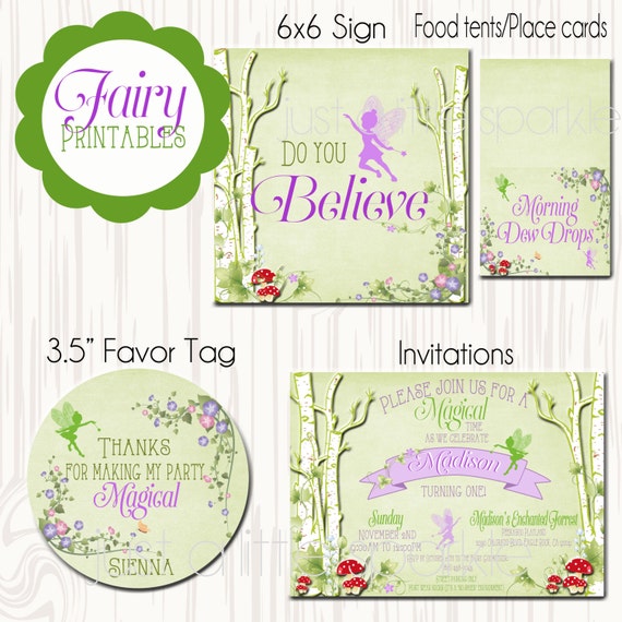 Fairy Party Invitations Free Printable 9