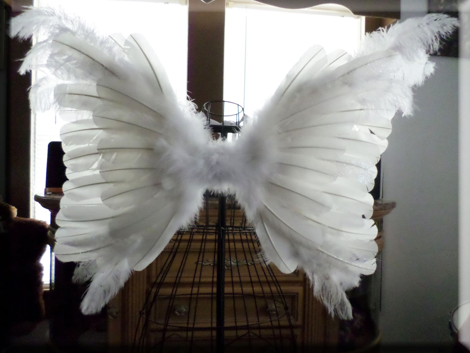 SALE HUGE Adult Angel Wings Wedding Flower Girl Pageant