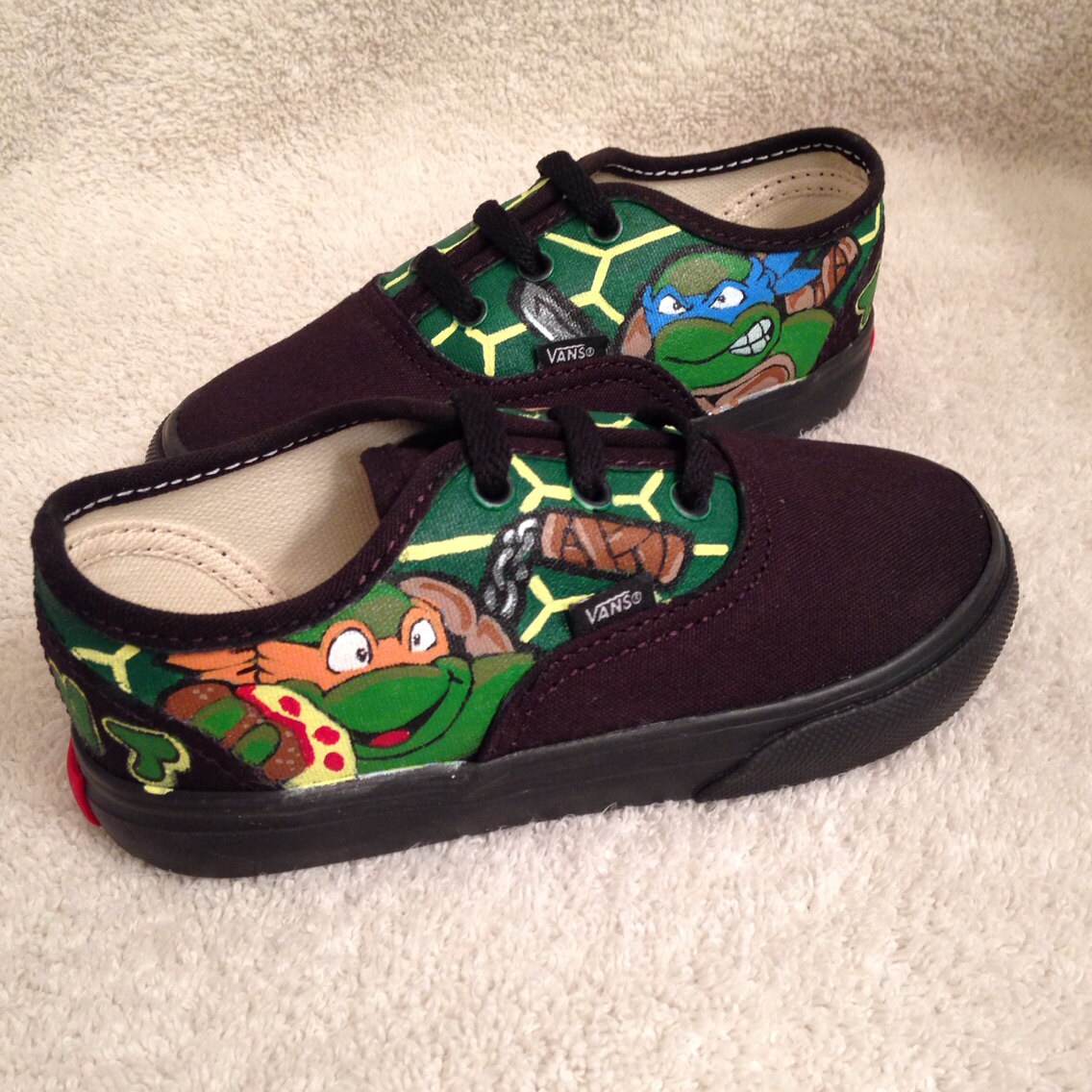 Toddler TMNT Custom Vans Toddler TMNT Custom Vans