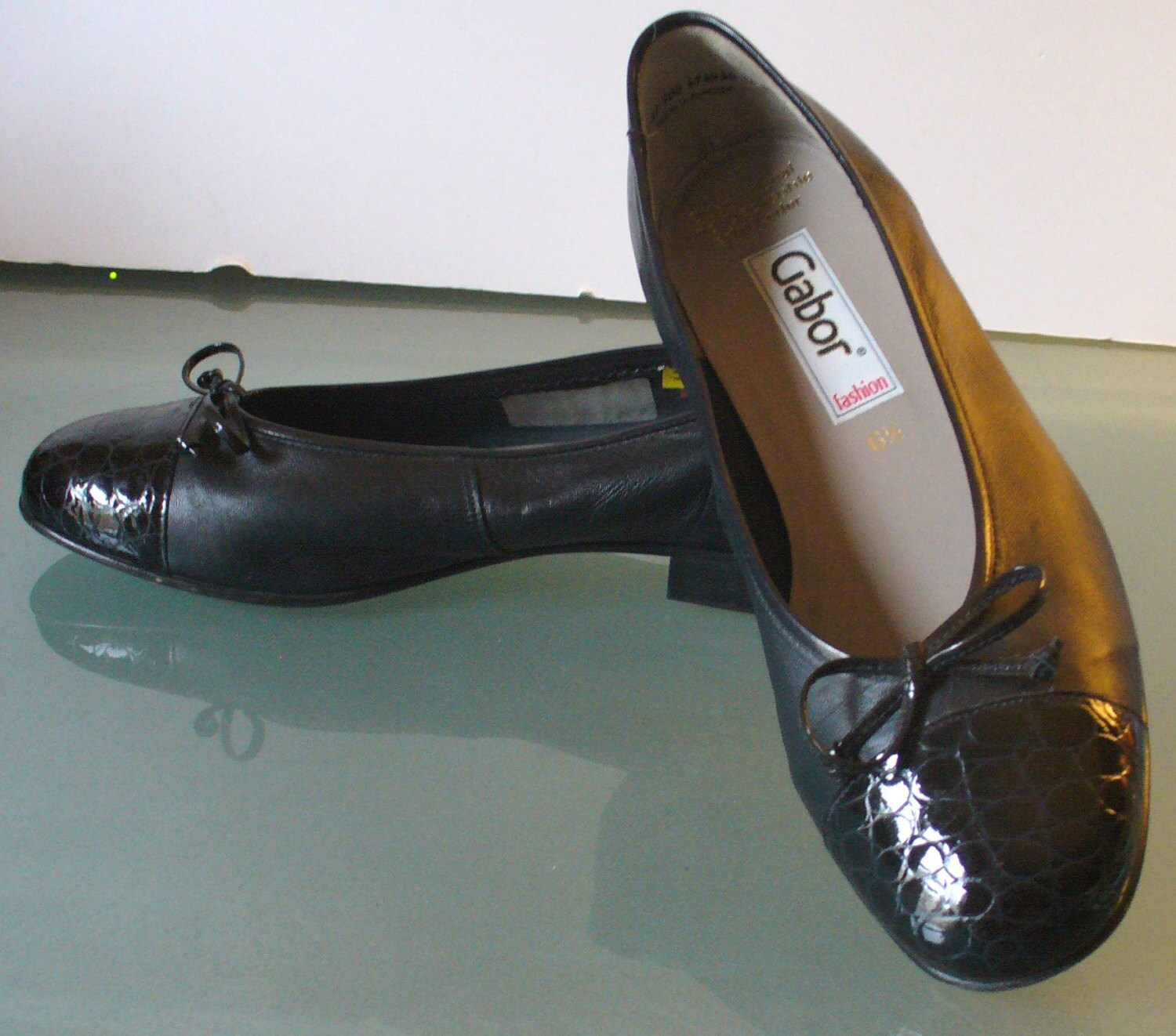 gabor black flats