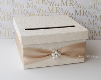 Elegant Wedding Card Box Money Box Card Holder Custom Made to