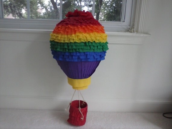 Hot Air Balloon Rainbow Party Pinata Il_570xn