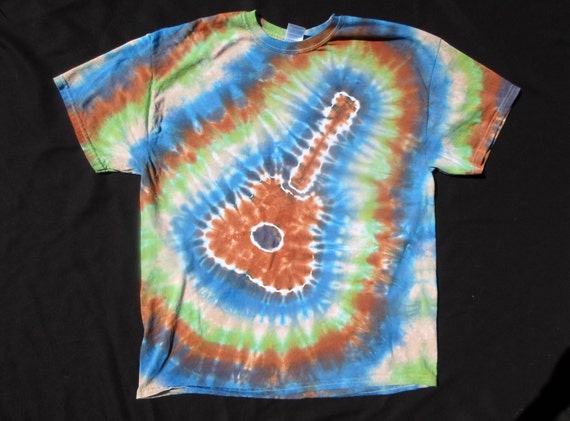 Guitar Tie Dye X-Large Shirt 154