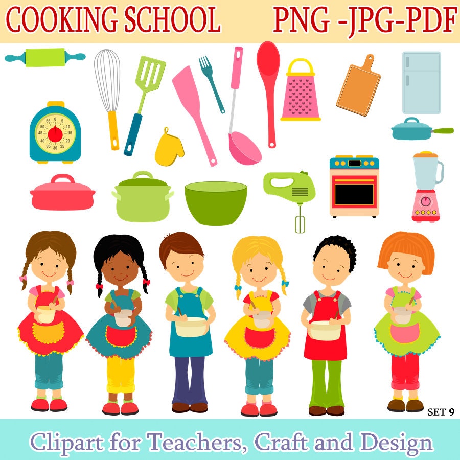 Cooking Clipart Cooking children Children Clipart Kitchen