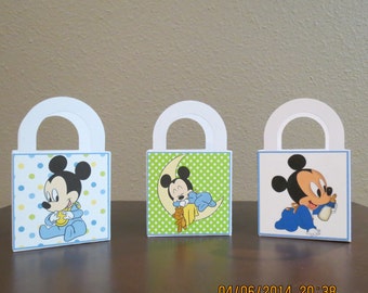 Baby Mickey Favor Bags 3 X 3 (Set of 12)