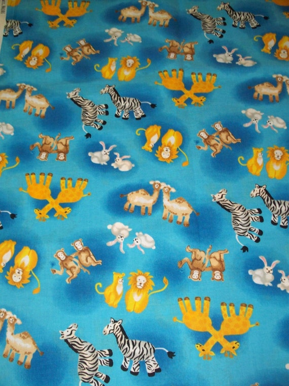 Noah's Ark fabric by Fabri-Quilt Children fabric one yard