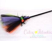 READY TO SHIP: Twinkling Trickster Broomstick - Halloween Witch Costume Accessory - Child Size - Cutie Patootie Designz Il_170x135